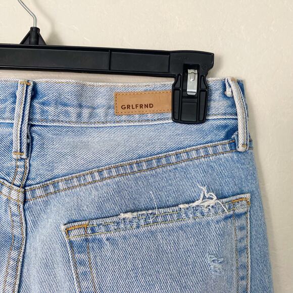 GRLFRND Helena High-Rise Straight Distressed Mom Jean Size 26 - Picture 7 of 9